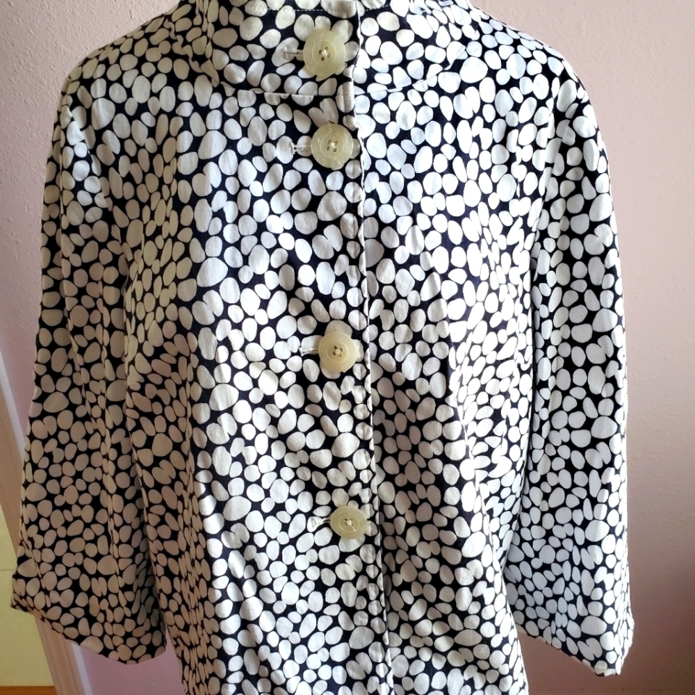 Sag Harbor black &white lined Jacket